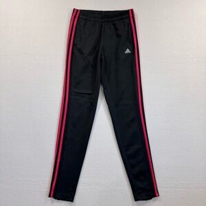 Adidas Climalite women’s small 8/10 Black Joggers with Pink Stripes